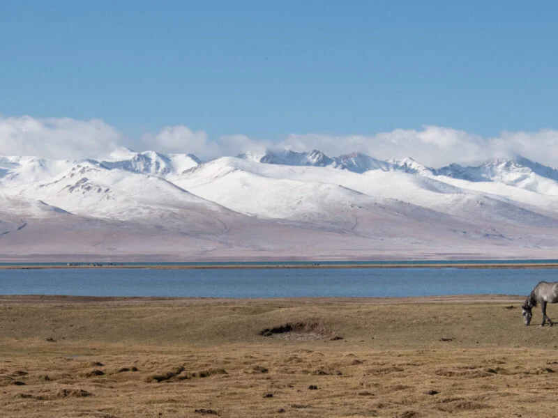 Song-Kol Lake in September, Kyrgyzstan